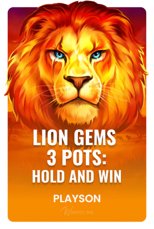 Lion Gems 3 Pots: Hold and Win